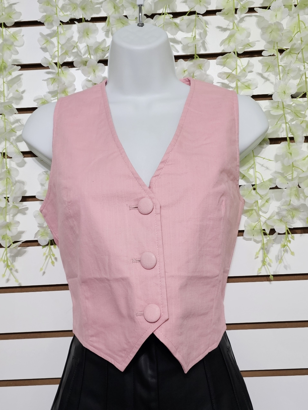 New Women Vest Pink  M